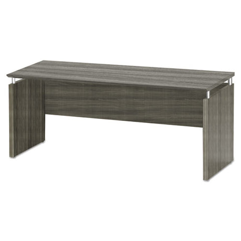 Image of Medina Series Laminate Credenza, 72w X 20d X 29.5h, Gray Steel