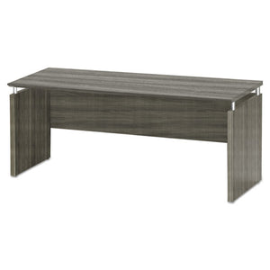 Medina Series Laminate Credenza, 72w X 20d X 29.5h, Gray Steel