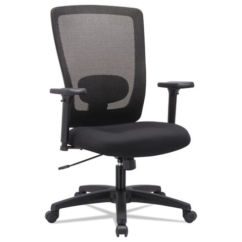 Image of Alera Envy Series Mesh High-back Swivel/tilt Chair, Supports Up To 250 Lbs., Black Seat/black Back, Black Base