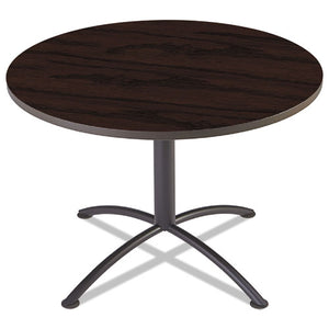 Iland Table, Contour, Round Seated Style, 42" Dia. X 29", Mahogany/black