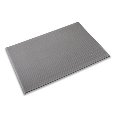 Image of Ribbed Vinyl Anti-fatigue Mat, 24 X 36, Gray