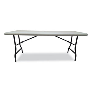 Indestructables Too 1200 Series Folding Table, 72w X 30d X 29h, Platinum