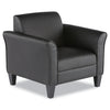 Alera Reception Lounge Sofa Series Club Chair, 35.43'' X 30.70'' X 32.28'', Black Seat/black Back, Black Base