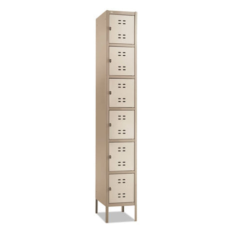 Image of Box Locker, 12w X 18d X 78h, Two-tone Tan