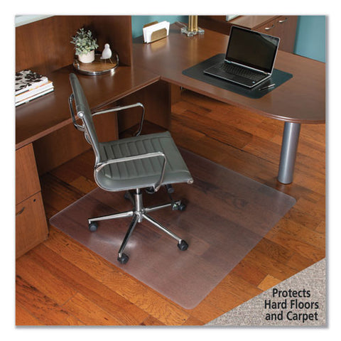 Image of Floor+mate, For Hard Floor To Medium Pile Carpet Up To 0.75", 46 X 48, Clear