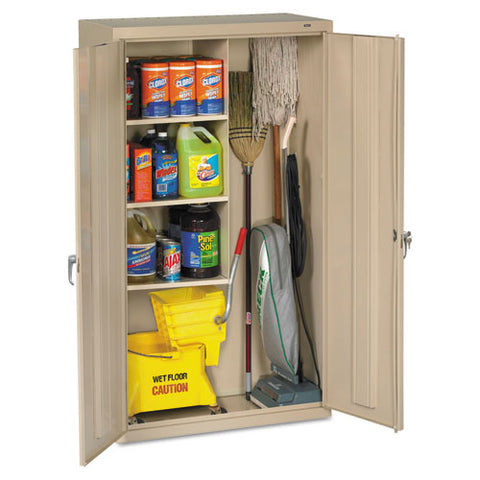 Image of Janitorial Cabinet, 36w X 18d X 64h, Putty