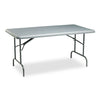 Indestructables Too 1200 Series Folding Table, 60w X 30d X 29h, Charcoal