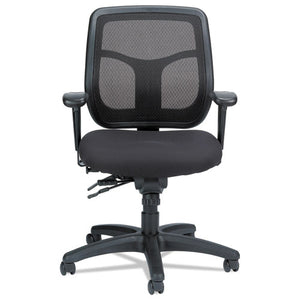 Apollo Multi-function Mesh Task Chair, Supports Up To 250 Lbs., Silver Seat/silver Back, Black Base