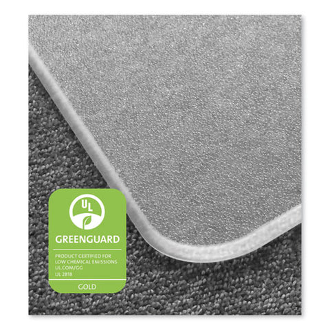 Image of Cleartex Megamat Heavy-duty Polycarbonate Mat For Hard Floor/all Carpet, 46 X 53, Clear