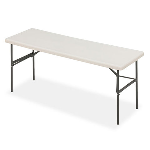 Image of Indestructables Too 1200 Series Folding Table, 72w X 24d X 29h, Platinum