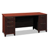 Enterprise Collection 72w Double Pedestal Desk, 70.13w X 28.63d X 29.75h, Harvest Cherry (box 2 Of 2)