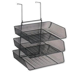 Mesh Partition Additions Three-tray Organizer, 11 1/8 X 14 X 14 3/4, Black