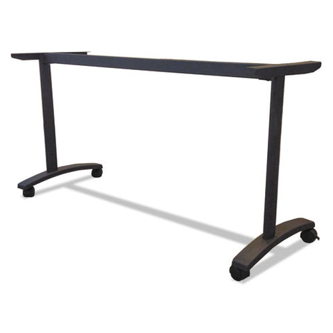 Image of Alera Valencia Series Training Table T-leg Base, 54w X 19 3/4d X 28 1/2h, Black