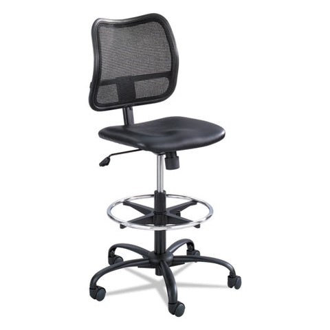 Image of Vue Series Mesh Extended-height Chair, 33" Seat Height, Supports Up To 250 Lbs., Black Seat/black Back, Black Base