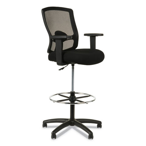 Image of Alera Etros Series Mesh Stool, 36.13" Seat Height, Supports Up To 275 Lbs, Black Seat/black Back, Black Base