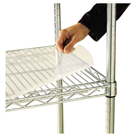 Image of Shelf Liners For Wire Shelving, Clear Plastic, 48w X 18d, 4/pack