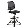 Vue Series Mesh Extended-height Chair, 33" Seat Height, Supports Up To 250 Lbs., Black Seat/black Back, Black Base