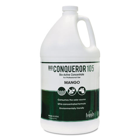 Image of Bio Conqueror 105 Enzymatic Odor Counteractant Concentrate, Mango, 1 Gal, 4/carton