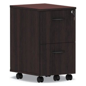 Alera Valencia Series Mobile File/file Pedestal, 15.38w X 20d X 26.63h, Mahogany