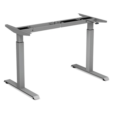 Image of 2-stage Electric Adjustable Table Base, 27.5" To 47.2" High, Gray