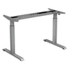 2-stage Electric Adjustable Table Base, 27.5" To 47.2" High, Gray