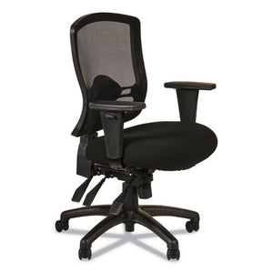 Alera Etros Series Mid-back Multifunction With Seat Slide Chair, Supports Up To 275 Lbs, Black Seat/black Back, Black Base