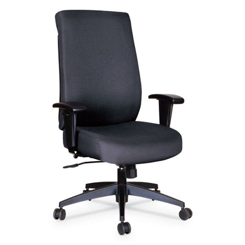 Image of Alera Wrigley Series High Performance High-back Synchro-tilt Task Chair, Up To 275 Lbs, Black Seat/back, Black Base