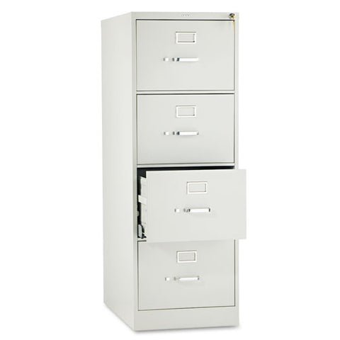 Image of 510 Series Four-drawer Full-suspension File, Legal, 18.25w X 25d X 52h, Light Gray