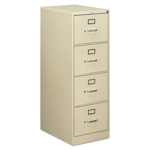 Image of 510 Series Four-drawer Full-suspension File, Legal, 18.25w X 25d X 52h, Putty