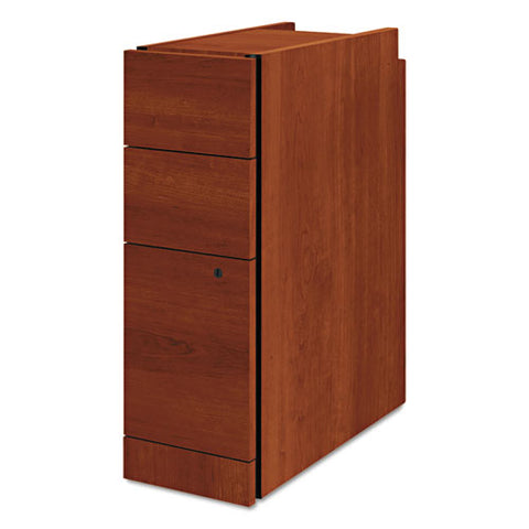 Image of Narrow Box/box/file Pedestal For 10500/10700 Series Shells, 9.5w X 22.75d X 28h, Cognac