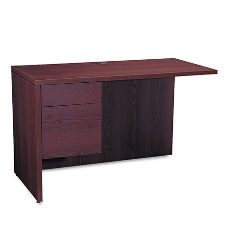 Image of 10500 Series L Workstation Return, 3/4 Height Left Ped, 48w X 24d, Mahogany