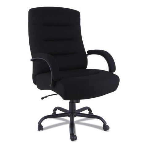 Image of Alera Kesson Series Big And Tall Office Chair, 25.4" Seat Height, Supports Up To 450 Lbs., Black Seat/black Back, Black Base