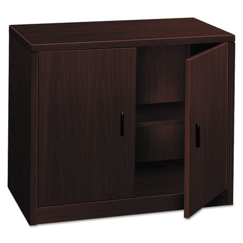 Image of 10500 Series Storage Cabinet W/doors, 36w X 20d X 29-1/2h, Mahogany