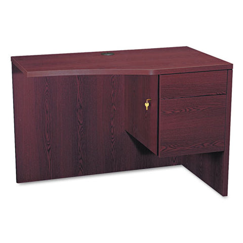 Image of 10500 Series Curved Return, Right, 42w X 18-24d X 29 1/2h, Mahogany