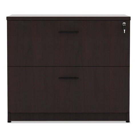 Image of Alera Valencia Series Two Drawer Lateral File, 34w X 22.75d X 29.5h, Mahogany