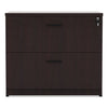 Alera Valencia Series Two Drawer Lateral File, 34w X 22.75d X 29.5h, Mahogany