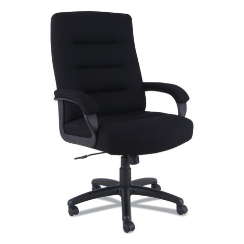 Image of Alera Kesson Series High-back Office Chair, Supports Up To 300 Lbs., Black Seat/black Back, Black Base