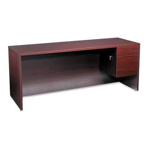 Image of 10500 Series 3/4-height Right Pedestal Credenza, 72w X 24d X 29.5h, Mahogany