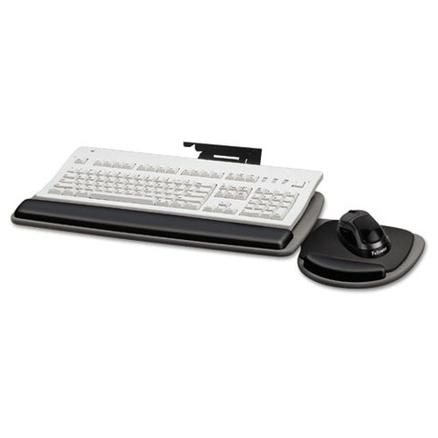 Image of Adjustable Standard Keyboard Platform, 20.25w X 11.13d, Graphite/black