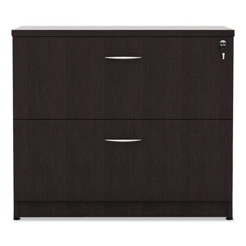 Image of Alera Valencia Series Two Drawer Lateral File, 34w X 22.75d X 29.5h, Espresso