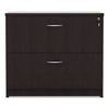 Alera Valencia Series Two Drawer Lateral File, 34w X 22.75d X 29.5h, Espresso