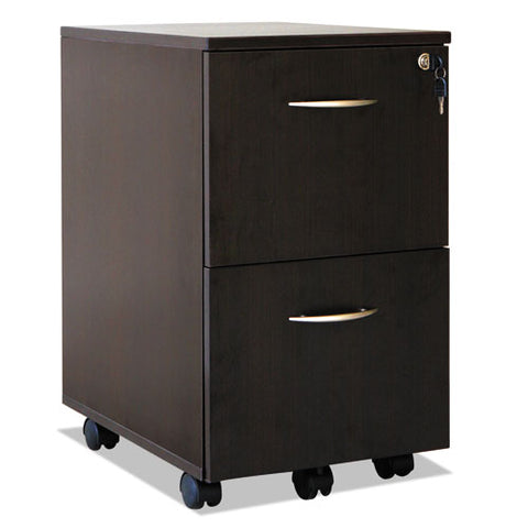 Image of Alera Valencia Series Mobile File/file Pedestal, 15.38w X 20d X 26.63h, Espresso