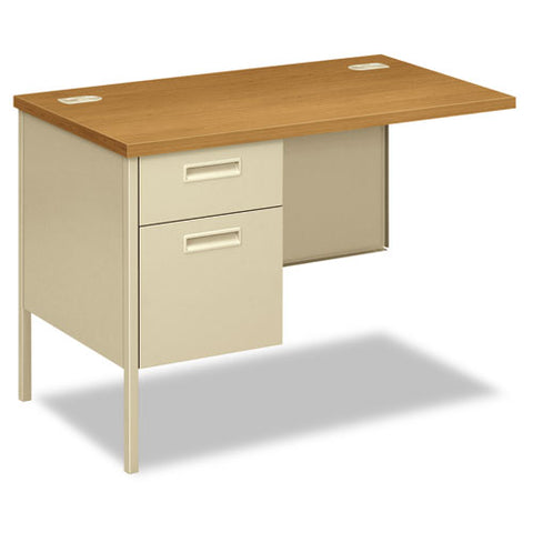 Image of Metro Classic Series Workstation Return, Left, 42w X 24d, Harvest/putty