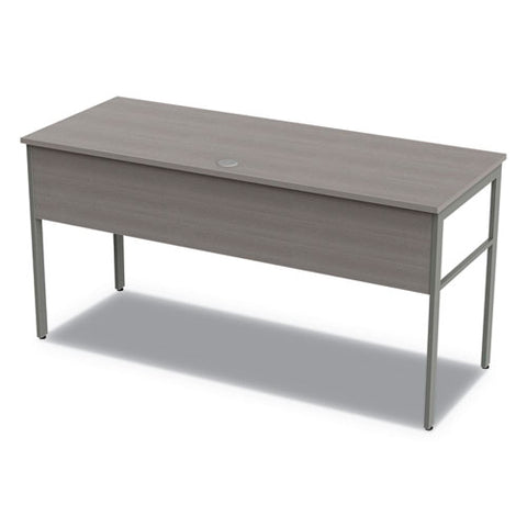 Image of Urban Desk Workstation, 59w X 23.75d X 29.5h, Ash