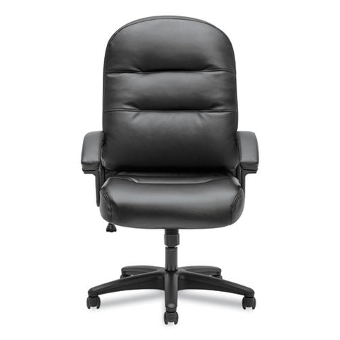 Image of Pillow-soft 2090 Series Executive High-back Swivel/tilt Chair, Supports Up To 250 Lbs., Black Seat/black Back, Black Base