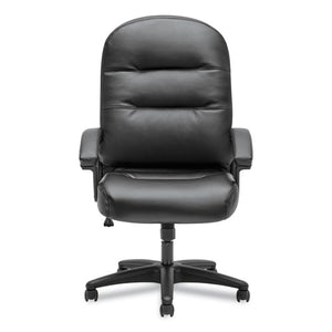 Pillow-soft 2090 Series Executive High-back Swivel/tilt Chair, Supports Up To 250 Lbs., Black Seat/black Back, Black Base