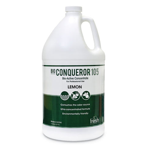 Image of Bio Conqueror 105 Enzymatic Odor Counteractant Concentrate, Citrus, 128 Oz, 4/carton