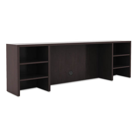 Image of Alera Valencia Series Organizer Hutch, 70.63w X 11.75d X 23.63h, Espresso