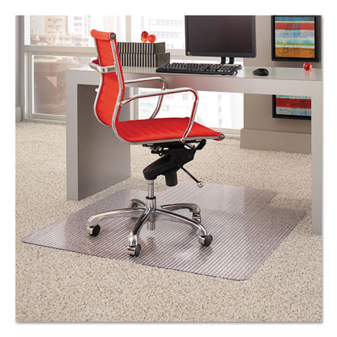 Image of Dimensions Chair Mat For Carpet, 45 X 53 With Lip, Clear