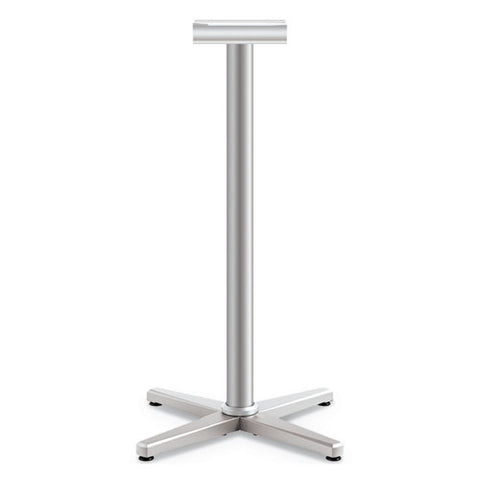 Image of Arrange X-leg Base For 30-36" Tops, 25.59w X 25.59d X 40h, Silver